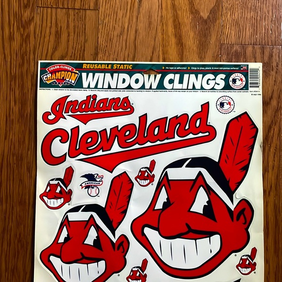 Vintage Cleveland Guardians (Former team name) Window Clings -New - Picture 2 of 6